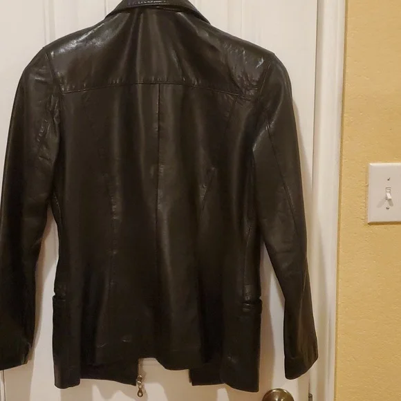 Michael Hoban Leather Jacket Size 6